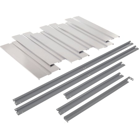 Global Industrial Additional Level For 72W x 48D High Capacity Rack Steel Deck, Gray 581090GY